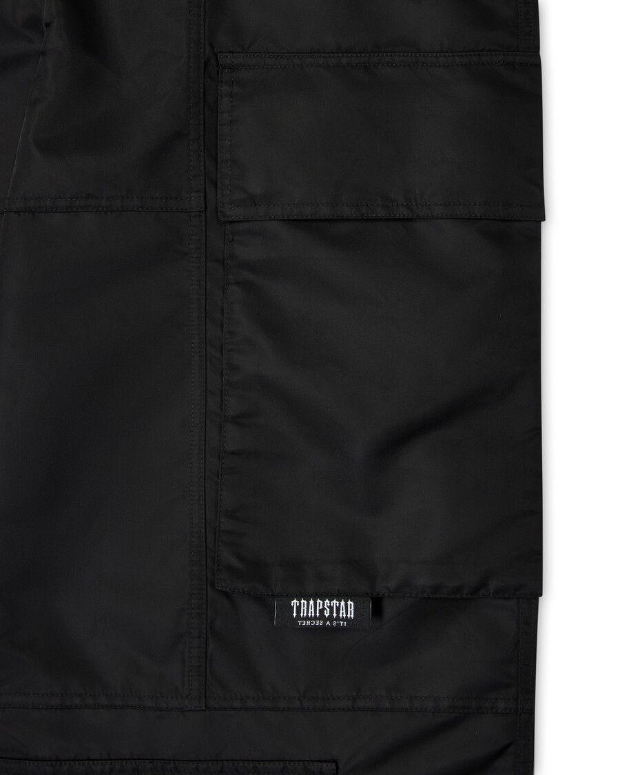 trapstar x ed hardy hell cat cargos - schwarz
