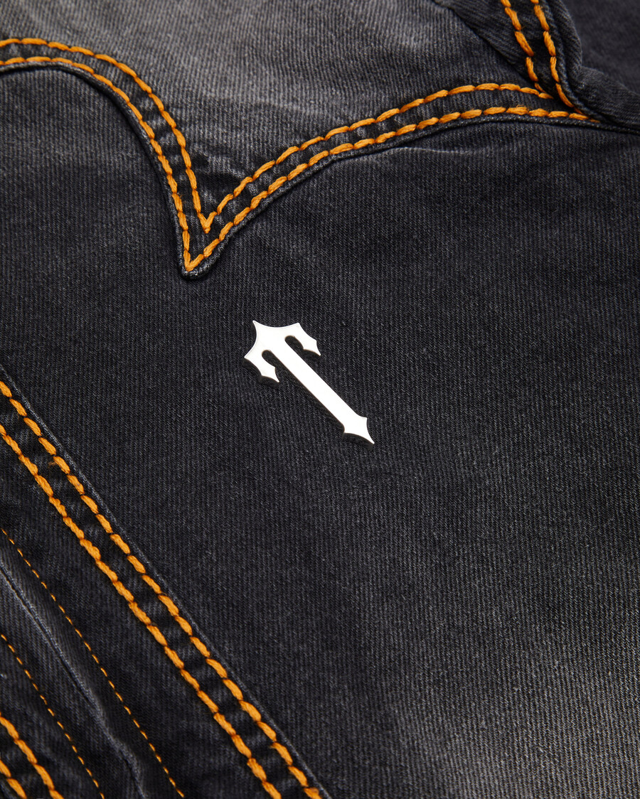 irongate t-panel-jeansjacke – verwaschenes schwarz*