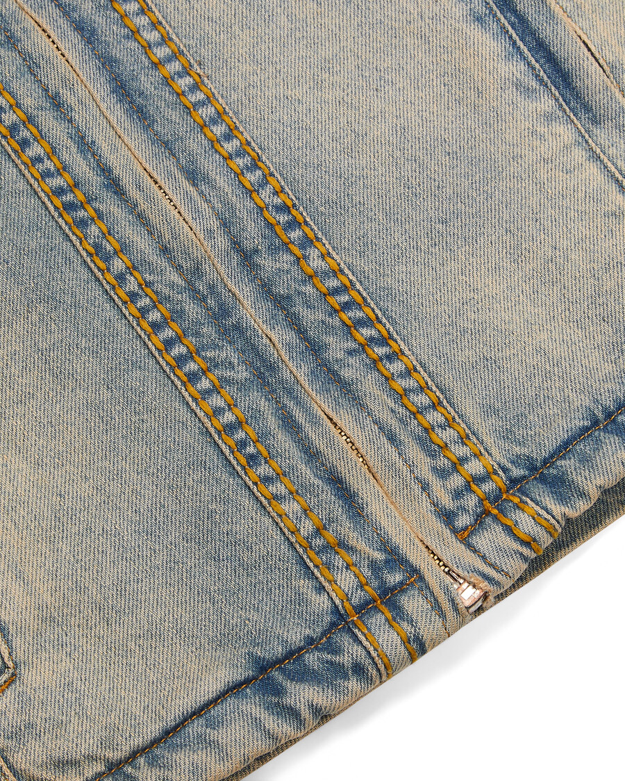 irongate denim motocross-jacke - sandblau*