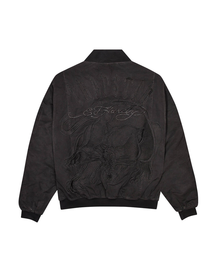 trapstar x ed hardy bomber – schwarz