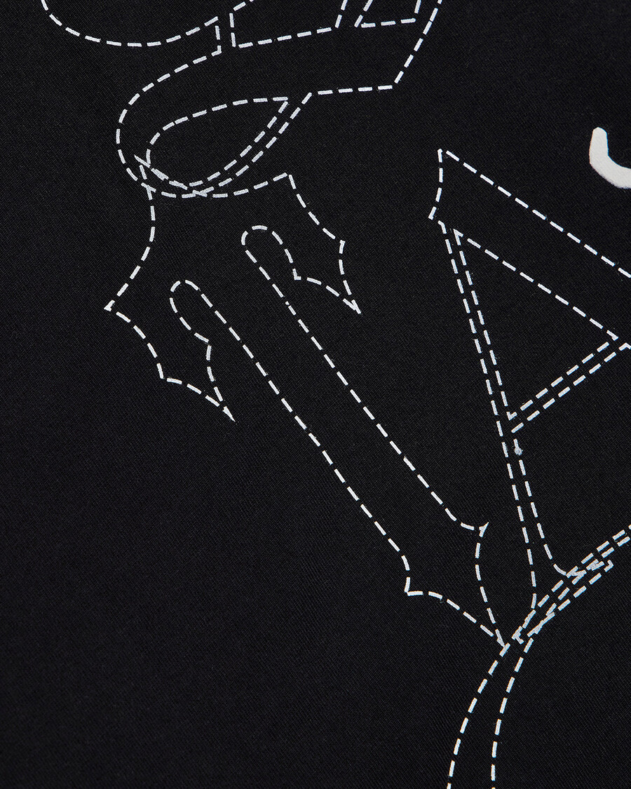 trapstar x ed hardy hell cat t-shirt – schwarz