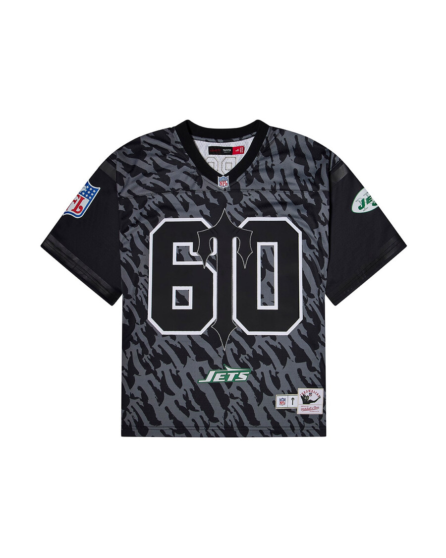 60-jähriges jubiläum – trapstar x nfl jets legacy jersey – schwarz
