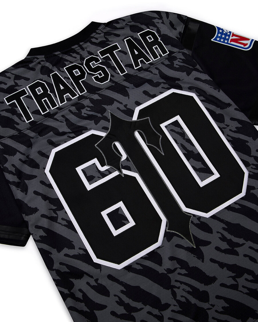 60-jähriges jubiläum – trapstar x nfl jets legacy jersey – schwarz